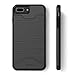Teelevo Wallet Case for iPhone 7 Plus/iPhone 8 Plus - Dual Layer Shock Absorbent Case with Card Slot Holder and Kickstand for Apple iPhone 7 Plus (2016) / iPhone 8 Plus (2017) - Black