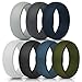 Silicone Wedding Ring Band for Men or Women - Safe Flexible Comfortable Medical Grade Love Rings - Fit for Sports, Outdoors
