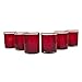NOVICA Hand Blown Red Recycled Glass Tumbler Glasses, 10 oz 'Ruby Style' (set of 6)