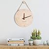 YHYHNE Wall Clock - Creative Simple Round Wood Scale Hanging Rope Clock, Silent/Accurate Time, 10 Inches Fashion Good… 41UdO0JofYL. SS100