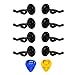 Mango Spot Set of 8 Guitar Hangers Hooks Holders Wall Mount,Go with 2 Free Pick Holders