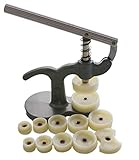 OTOOLWORLD Watch Crystal Back Case Cover Press Presser Closer&12 Dies (biggest 50MM) Watch Repair Tool kit
