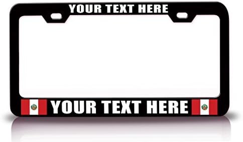 License Plate Covers Peru Personalized Customized License Plate Frame Bl.