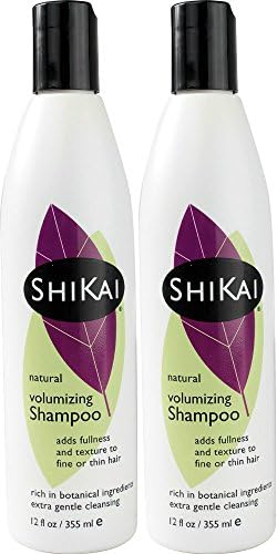Shikai Natural Volumizing Shampoo to Add Fullness & Texture - 12 Ounces (Pack of 2)