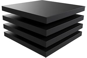 BULLKE USA Made RV Leveling Jack Flex Pads 9" – Heavy-Duty Rubber Jack Pads (4-Pack) – Non-Slip, Shock-Absorbing Stabilizer Mats for Camper & Trailer – Prevent Sinking & Sliding