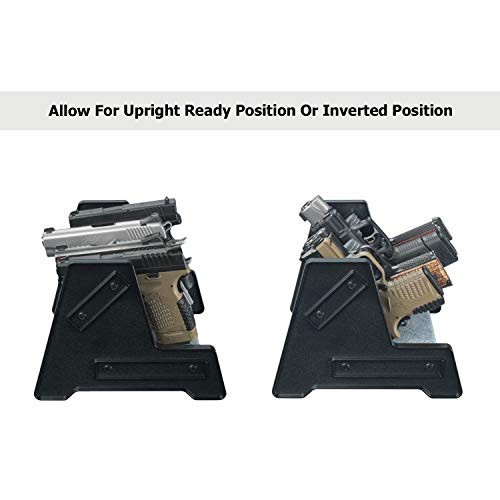 Mind and Action Pistol Rack, Deluxe Handgun Rack Stand,Pistol Display