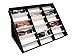 (SU-18A-1) ROXYDISPLAY™ Sun Glasses Display Tray. Color: Black Out Side Edge, with White Interior. 18 Display Slots.