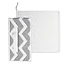 DII Non Woven Polyester Storage Bin, 11x11x5.5-inch, Chevron Gray, 2 Piece