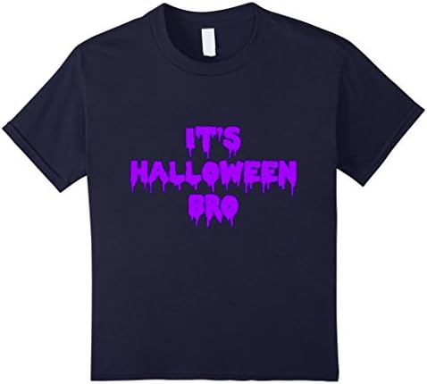Kids It's Halloween Bro T-Shirt 8 Navy