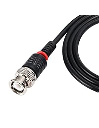 Sumnacon BNC macho a enchufe de banano apilable + Minigrabber Test Lead + clip de cocodrilo con anillo marcador