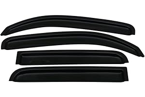 TORCIA in-Channel Window Visors Fits for 2006-2011 Chevy HHR 4Door, Side Auto Window Wind Deflectors, Ventshade, Rain Guards for Cars/Trucks