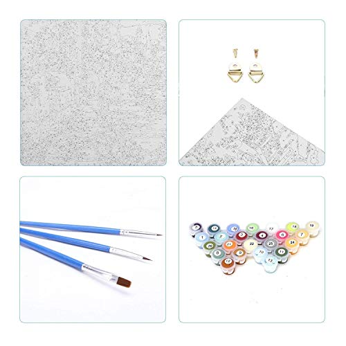 Komking Paint by Number Kit for Adults, DIY Acrylic Painting by Number