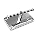 CRW Double Toilet Paper Holder White Bathroom Tissue Roller Hanger with Phone Shelf Wall Mounted, Large Commercial Toilet Paper Dispenser
