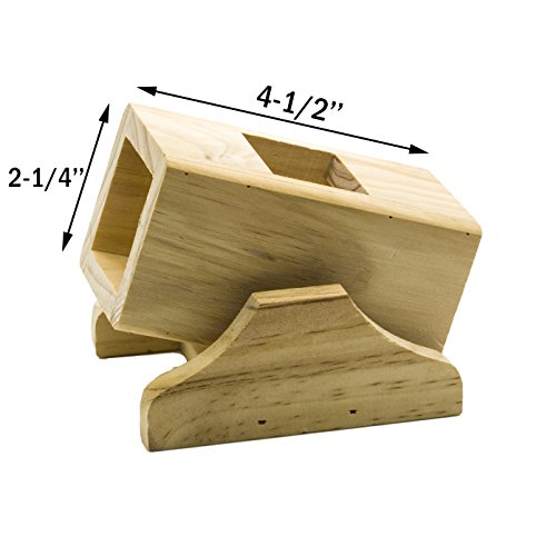Natural Wood Seesaw Bed House For Hamster Mice Chinchilla Chipmunk, Small Animals Habitat Toy HM-14