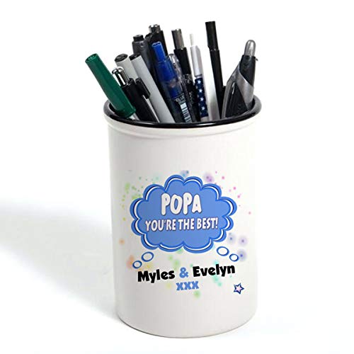 Personalised You're The Best Themed 16 oz Funny Fathers Day/Christmas/Birthday Pencil Pot. (Popa)