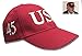 Trump '45' President Red Hat with White Embroidery 100% Cotton Cap Adjustable IMPORTED HAT