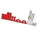 Iparts New Aluminum Grab Handle for Jeep Wrangler JK 07-17 2/4 Door - Pair (Front Red)