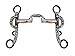 AJ Tack Wholesale Argentine Low Port Show Horse Bit Copper with Roller Antique Brown Color Size 5thumb 2