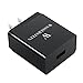 Quick Charge Qualcomm 3.0 USB Charger Compatible with Aro Pro, Arlo Pro 2, Galaxy S8, S8 Plus, LG G6, LG G5, iPhone, iPad & More I Qualcomm Certified - by Wasserstein (Black)