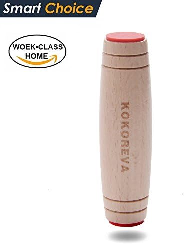 Amazing KOKOREVA Rollver Decompression magic stick desk toys game Spinner Stick coupons for teens Adult toys Educational Stick Toy handmade WJ (red)