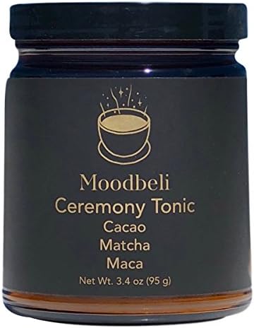 Moodbeli - Organic Ceremony Tonic - Raw Cacao, Matcha Green Tea + Maca (3.35 oz / 95 g)