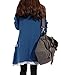 MedeShe Women's Long Sleeved Cotton Knitted Sweater Pull Over Dress US 10/12 (Blue)