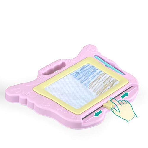 Drawing Board Educational Toy for Kids Writing Painting Graffiti Colorful Magnetic Table Section - Pink