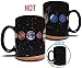 Mean Muggin The Rising Sun Solar System Planets 11 Fluid Ounce Color Changing Heat Sensitive Ceramic Mug - Educational Science Gift - Planets Sized Relatively Accurately - Foam Box Protection