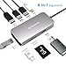 VANKYO USB C Hub, 8-in-1 USB C Adapter with 1Gbps Ethernet Port, 4K USB C to HDMI, 3 USB 3.0 Ports, SD/TF Card Reader and PD 2.0 Charging Port for MacBook Pro, ChromeBook, Samsung S9 with Mini Type C