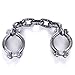 HAZOULEN Plastic Halloween Shackles on Chain for Handcuffs Costume Props Decoration