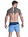 Neleus Men's Lightweight Swim Trunks Beach Shorts with Pockets,805,Light Blue,USA S+,Tag L
