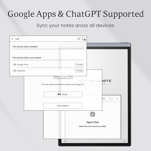 iflytek AINOTE Air 2 Bundle – Stylus Pen & Folio Case, 8.2