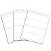 C-Line Medium Name Tent Cards, Inkjet/Laser Ready, Scored, Embossed White, 2.5 x 8.5 Inches Folded, 100-Count (87587)
