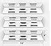 3 Pack Replacement Stainless Steel Heat Plate for BBQTEK GSF2616AC, GSF3016E, SSS3416TB, SSS3416TC, Bond GSF2616AC Gas Grill Models