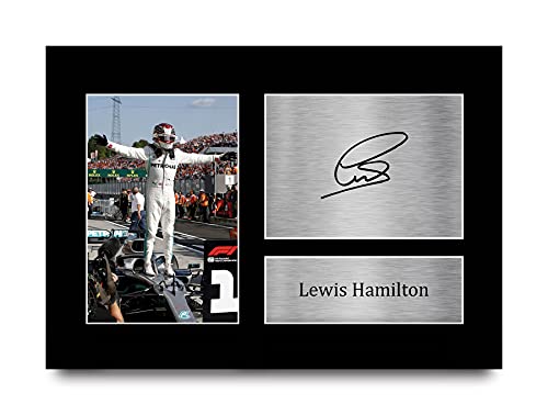 Lewis Hamilton Celebration (A4 Unframed)