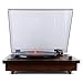 Tyler TTT603-MH Mahogany Record Player Stereo System with Built-in Speakers, MP3 Player and USB Recording, Bluetooth, Headphone & Aux Input, RCA Line-Out