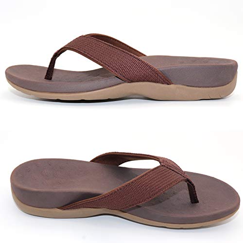 Women's Sandals Orthotic Arch Support Flip Flops Toe Post Sandal for
