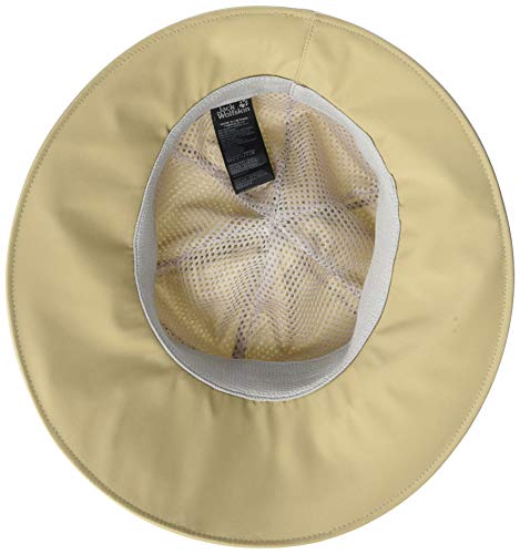 Jack Wolfskin Women's Texapore EcoSphere Hat Women's Recycled Waterproof Rain Hat, Sand Dune, Medium