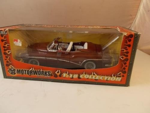 Motorworks 1:18 Scale 1953 Buick Skylark Convertible Burgundy In Color Model Car