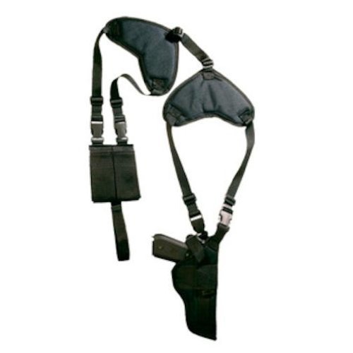 Deluxe Shoulder Horizontal Holster Size 8 Black Ambidextrous