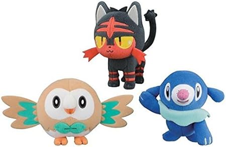Amazon ポケットモンスター サン ムーン ぬいぐるみ アシマリ ニャビー モクロー ３種セット ぬいぐるみ おもちゃ