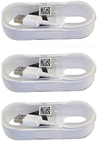 FASHIONS STORE Combo Set of 3 Micro USB Cable Data Charging Cable for All Samsung Devices (White)