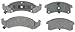 ACDelco Silver 14D623MX Semi-Metallic Front Disc Brake Pad Set