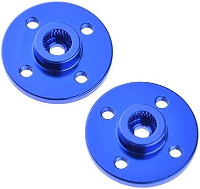 25T Servo Arm Round Type Disc Metal Servo Horn For Tower Pro MG995 MG996 Robot Blue Pack of 2