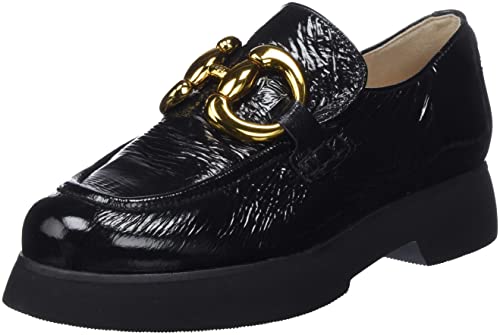 HĂ–GL Fred, MocasĂn Penny Mujer, Negro, 35 EU X-Ancho