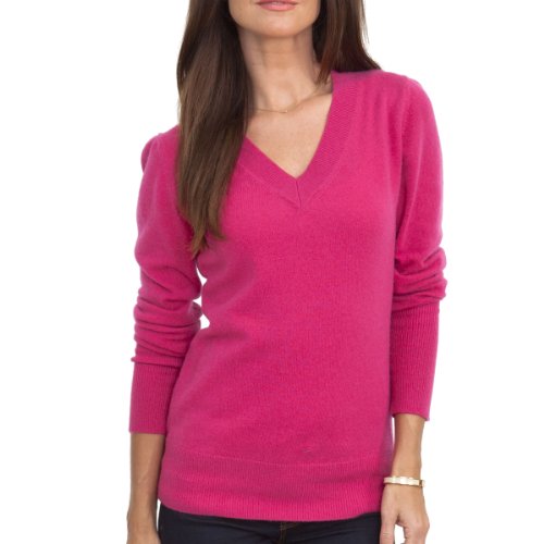 100% CASHMERE V-NECK SWEATER. MADE IN ITALY. L28