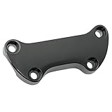 Satin Black 1 Piece Handlebar Riser Top Clamp for Harley-Davidson models - HC03-0245
