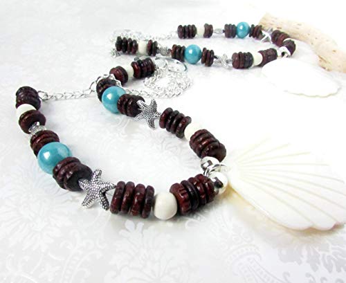 Sea Shell And Wood Curtain Tiebacks For Beach Home Decor Buy