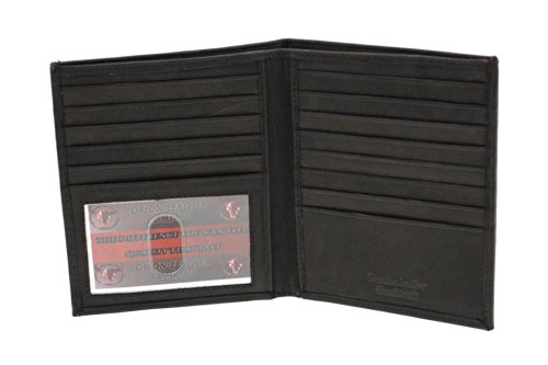 Paul & Taylor Top Grain Genuine Leather Men's Hipster Wallet Colombian Brown