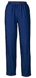 Denim Slacks - Elastic Waist For Dressing Ease